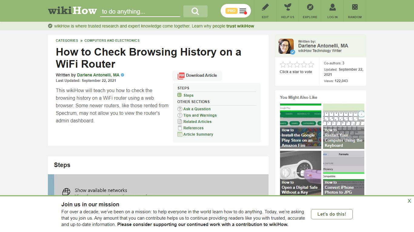 How to Check Browsing History on a WiFi Router: 5 Steps - wikiHow